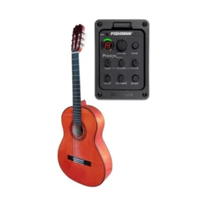 ATF-17BRE CUT Blanca de Cipres teñido de rojo con Cutaway y Previo Fishman PSY-301