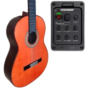 ATF-17NRE CUT Negra de Palosanto teñido de rojo con Cutaway y Previo Fishman PSY-301